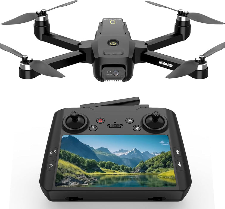 Professional 4K GPS Drone with EIS Camera & 4.5" FPV Screen - Foldable, Auto Return, Follow Me, 32GB SD Card - Monsta Online