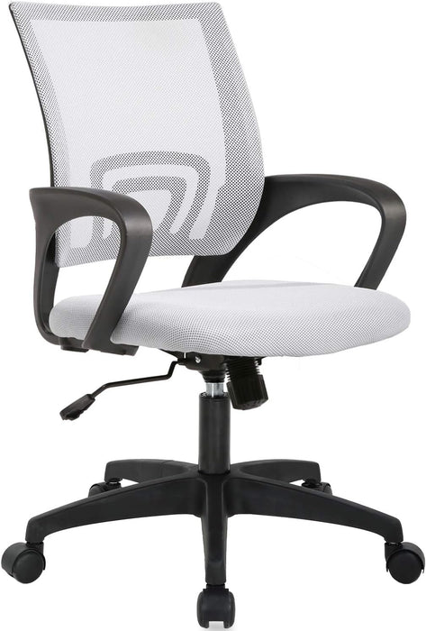 Ergonomic Mesh Office Chair with Lumbar Support – Adjustable Mid - Back Swivel Desk Chair with Wheels (7 Colors Available) - Monsta Online