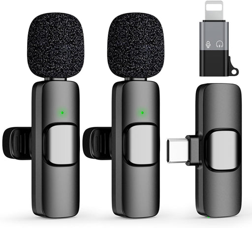 Compact Wireless Lavalier Microphone Kit for Clear Audio on Android and iPhone - Monsta Online