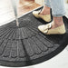 Luxury Semi - Circular Non - Slip Rubber Door Mat – Elegant Dirt - Trapping Welcome Mat for Any Entryway - Monsta Online