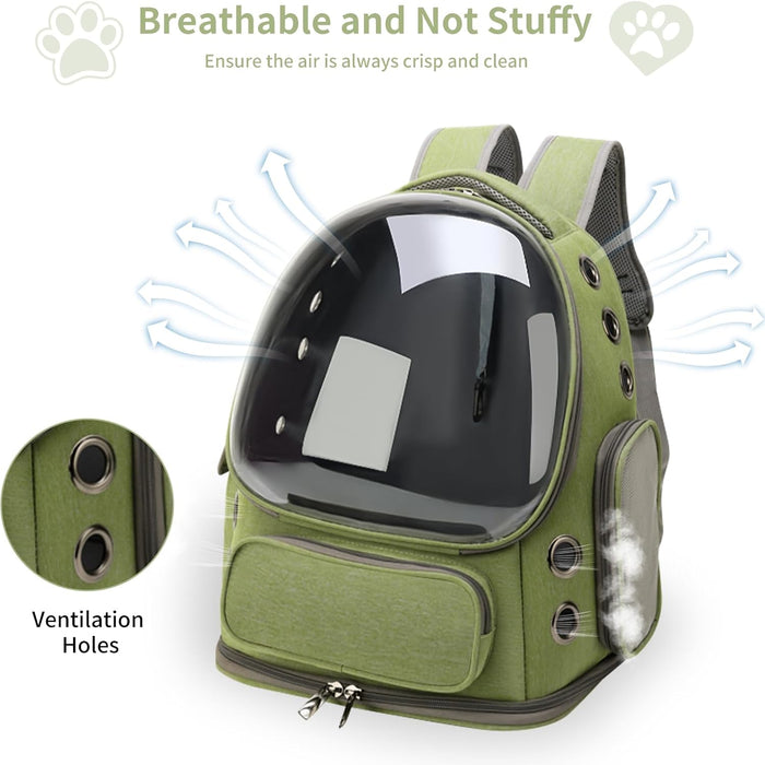 Breathable Transparent Cat Carrier Backpack for Safe and Comfortable Adventures - Monsta Online