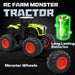 1:16 Remote Control Monster Truck Tractor Toy with Lights & Sound – 2.4GHz RC Farm Vehicle for Kids - Monsta Online