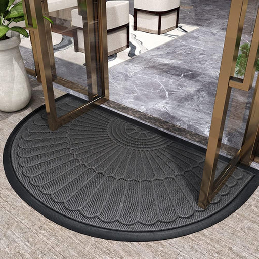 Luxury Semi - Circular Non - Slip Rubber Door Mat – Elegant Dirt - Trapping Welcome Mat for Any Entryway - Monsta Online