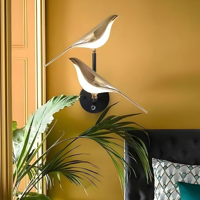 Luxurious Golden Bird Wall Sconce Lamp for Sophisticated Home Décor - Monsta Online