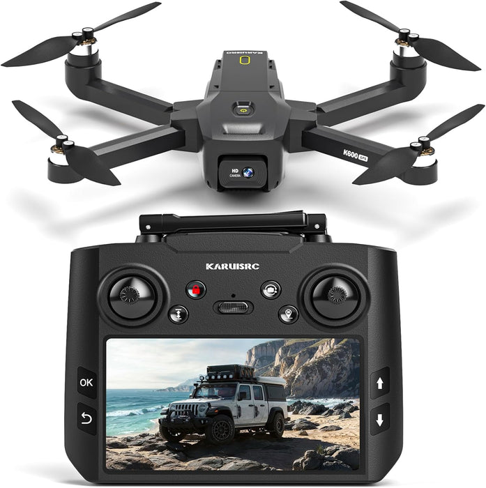 Professional 4K GPS Drone with EIS Camera & 4.5" FPV Screen - Foldable, Auto Return, Follow Me, 32GB SD Card - Monsta Online