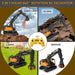 Premium 1:16 Full Function 3 - in - 1 Volvo RC Excavator – 17 - Channel Remote Control Toy with Metal Shovel, Drill & Grab for Kids - Monsta Online
