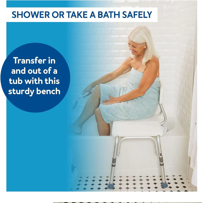 Heavy - Duty Slip - Resistant Shower Chair Medical Transfer Bench - Bath Stool - Monsta Online