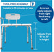 Heavy - Duty Slip - Resistant Shower Chair Medical Transfer Bench - Bath Stool - Monsta Online