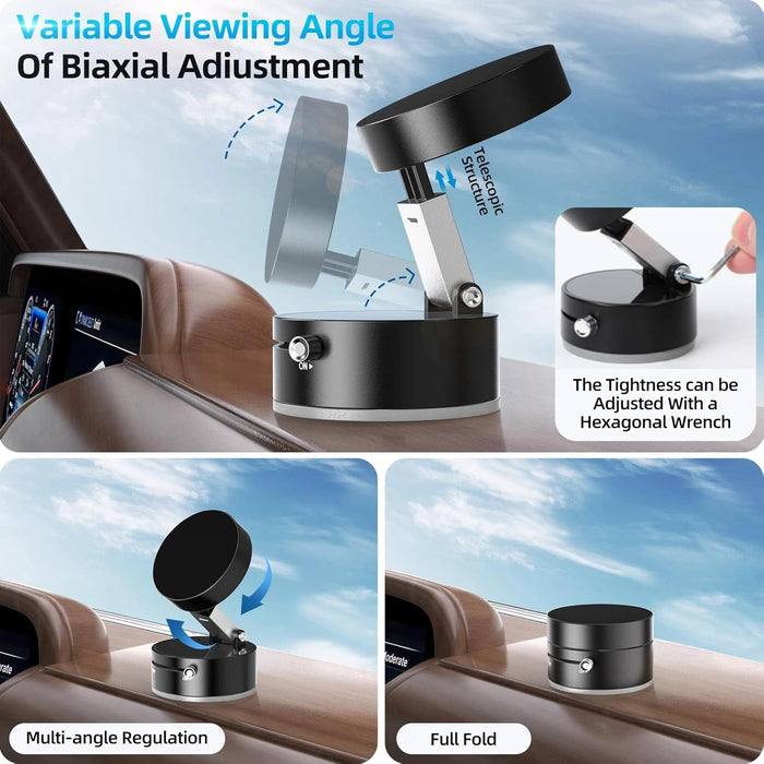 Ultra - Stable Magnetic Car Phone Holder with 360° Swivel and Double Suction - Monsta Online