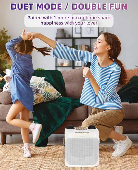 Portable High - Power Karaoke Party Speaker with 360° Stereo and Dual Mics - Monsta Online