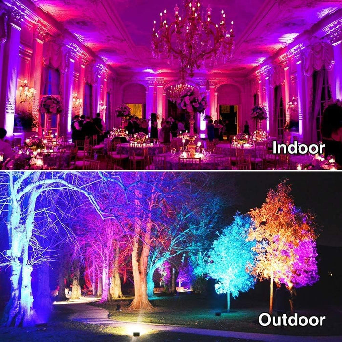 30W RGB Rainbow LED Outdoor Spotlight - Waterproof Tree & Landscape Lighting for Christmas - Monsta Online