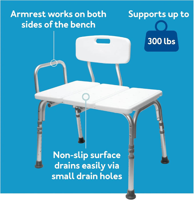 Heavy - Duty Slip - Resistant Shower Chair Medical Transfer Bench - Bath Stool - Monsta Online