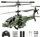 Apache Battle RC Helicopter with Altitude Hold & Gyro – Dual Battery Remote Control Helicopter for Kids & Adults - Monsta Online