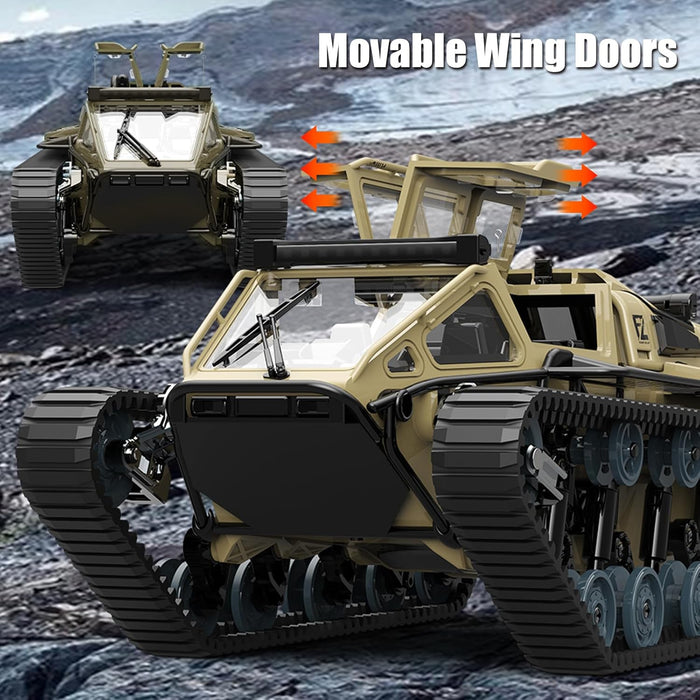 Ripsaw 1:16 Scale RC High Speed Tank Crawler with 2.4Ghz Remote Control Off - Road RC Tracked Military Vehicle with Dual Batteries for Kids and Adults - Monsta Online
