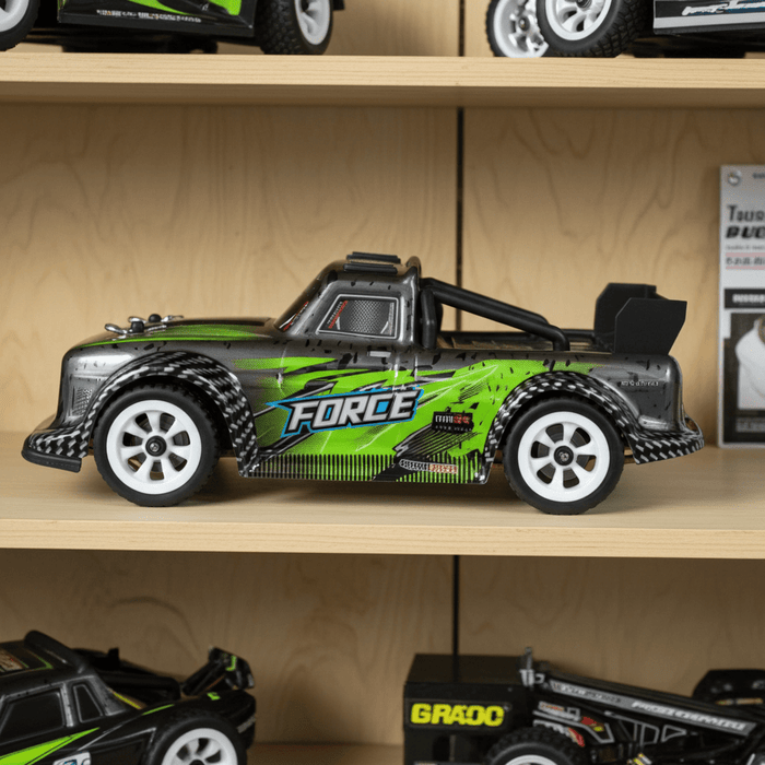Force Fury: 1:28 Scale 4WD Mini Monster Remote Control Drift Truck With Dual Batteries - Monsta Online