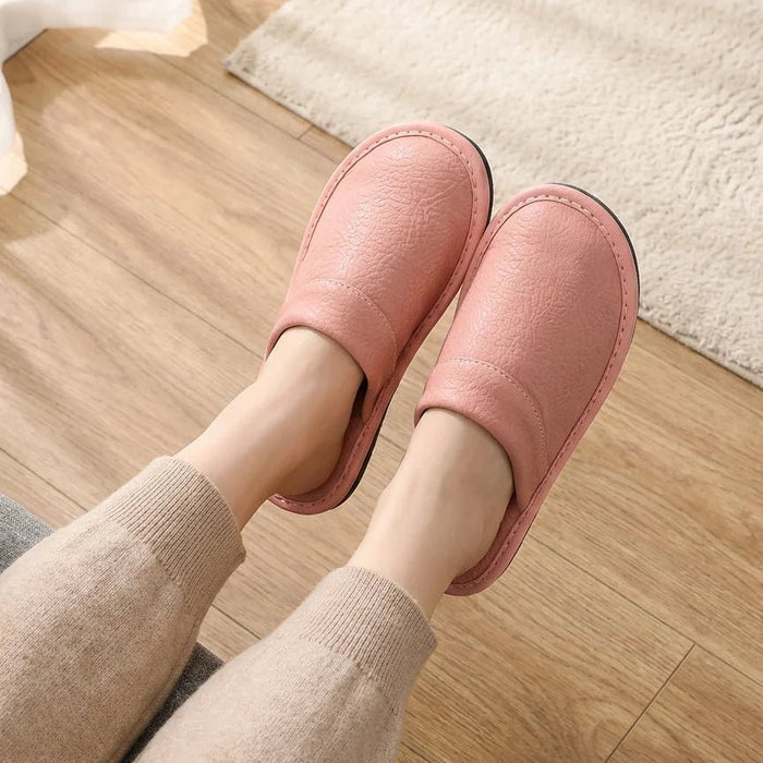 Women's Comfortable Leather House Shoes – Lightweight & Stylish Slippers - Monsta Online