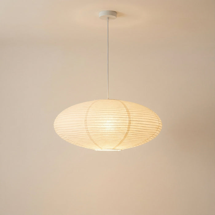 Wabi Paper Pendant Light – Handcrafted Cotton Paper Shade for Dining Rooms & Bedrooms - Monsta Online