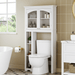 Modern Over The Toilet Cabinet with 2 Doors and Customizable Shelving - Monsta Online