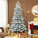 7.5FT Frosted Artificial Christmas Tree — 1762 Tips, Snow - Flocked, Hinged, Wide Full Spruce - Monsta Online