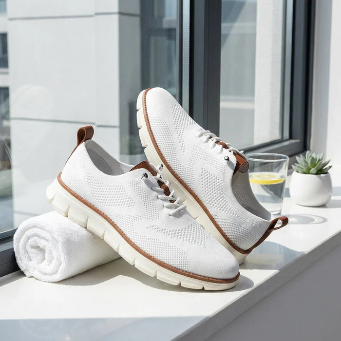 Men's Urban Casual Walking Shoes – Wide Toe Box, Breathable Knit Upper & Slip - On Comfort - Monsta Online