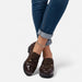 Women's Bow - Detail Moccasin Loafers – Leather Slip - On Flats for Casual & Smart Wear - Monsta Online