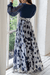 Valentina Floral Maxi Dress – Women's V Neck Balloon Sleeve Printed Wedding Guest Dress - Monsta Online