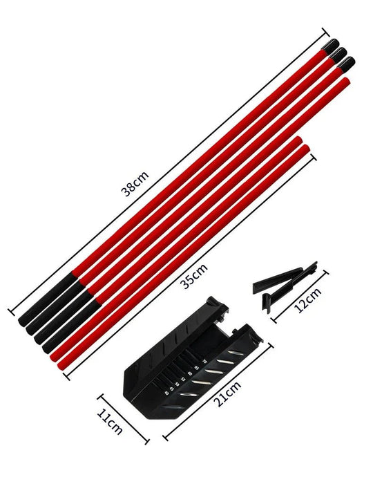 Golf Alignment Rod Trainer with Swing Practice Plate and Posture Correction Aid - Monsta Online