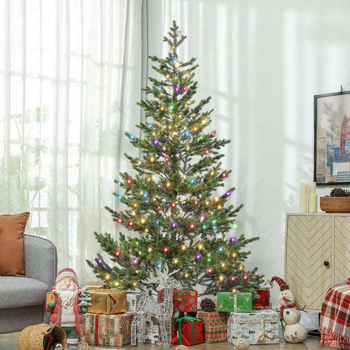 7FT Pre - Lit Sparse Cedar Artificial Christmas Tree — 310 LED Lights, 2931 PE Tips, 11 Modes, Remote - Monsta Online