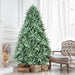 7FT Blue - Green Artificial Christmas Tree — 2518 Tips, PE+PVC, Full Shape, Hinged, Metal Stand - Monsta Online