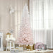 7FT Pink & White Ombre Pencil Artificial Christmas Tree — 616 Tips, Unlit, Auto - Open Hinged, Steel Base - Monsta Online