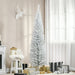 7FT White Pencil Artificial Christmas Tree — 499 Tips, Unlit, Slim Space - Saving, Realistic, Plastic Base - Monsta Online