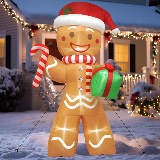 8.5FT LED Gingerbread Man Christmas Inflatable Outdoor Decoration - Monsta Online