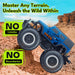 1:16 Scale Amphibious Remote Control Big Wheel Monster Truck Toys 4WD All Terrain Off - Road Pickup Toy Kids - Monsta Online