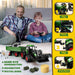 Premium 8 - Wheel RC Tractor Set with Trailer & Front Loader – Metal Head Farm Truck with Lights for Kids - Monsta Online