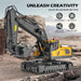 Ultimate 4 - in - 1 Metal RC Construction Fleet - Excavator, Truck, Dozer & Loader - 2.4GHz Remote Control Toy for Kids - Monsta Online