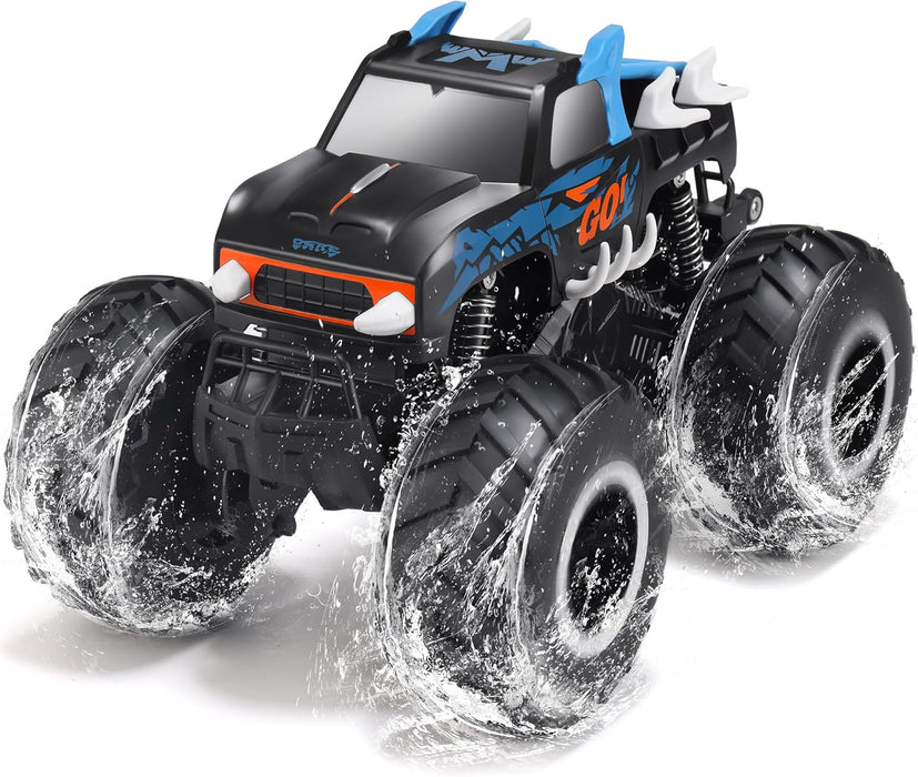1:16 Scale Amphibious Remote Control Big Wheel Monster Truck Toys 4WD All Terrain Off - Road Pickup Toy Kids - Monsta Online