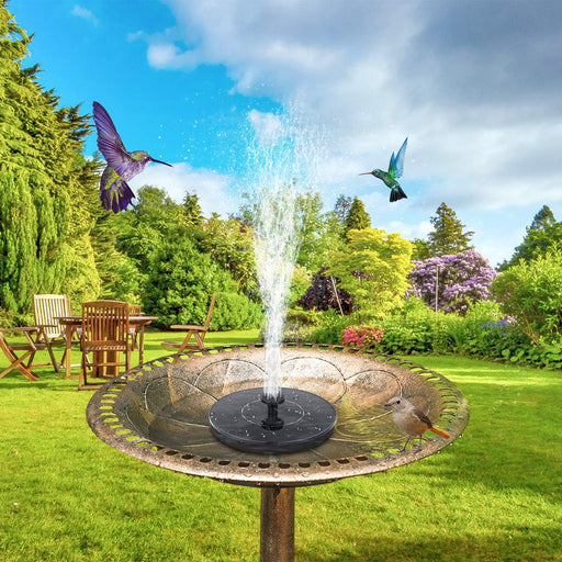 Solar - Powered Water Fountain Pump with 4 Nozzles for a Tranquil Garden - Monsta Online