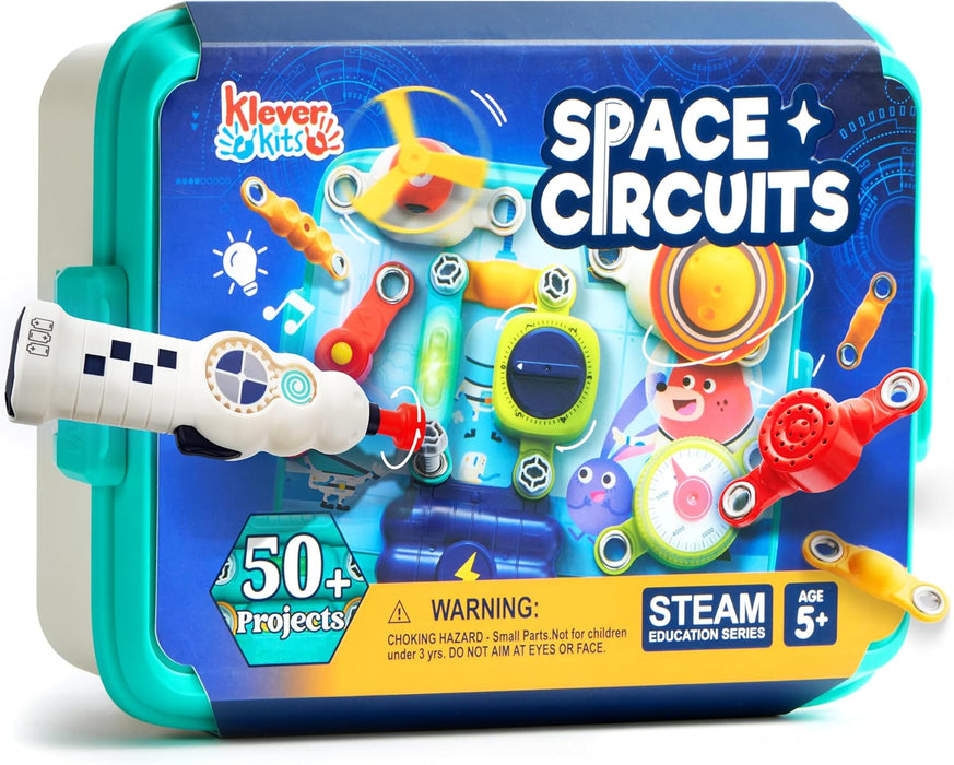 Monsta Space Circuit Kit: 50+ Engaging Space Circuit Projects - Premium STEM Electronics Kit for Ages 5+ - Monsta Online