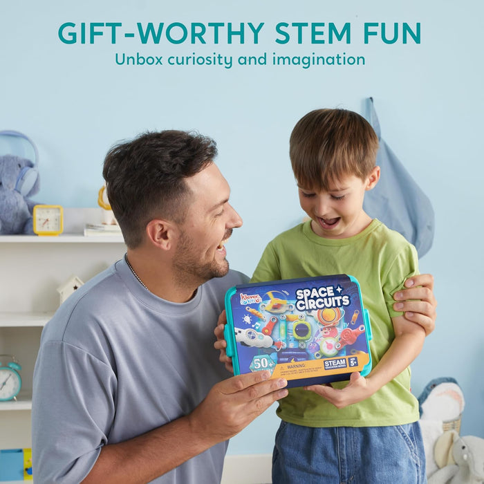 Monsta Space Circuit Kit: 50+ Engaging Space Circuit Projects - Premium STEM Electronics Kit for Ages 5+ - Monsta Online