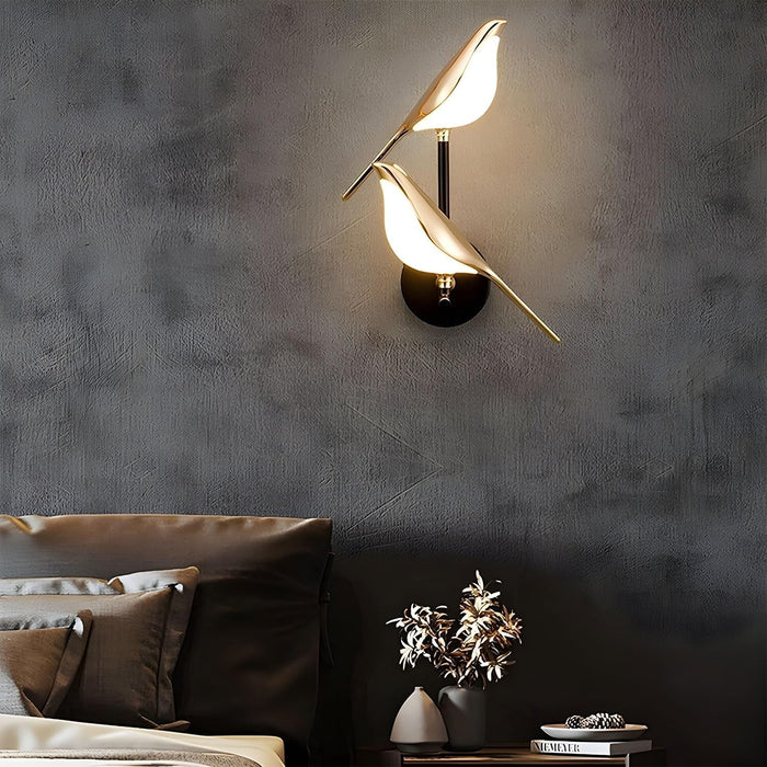 Luxurious Golden Bird Wall Sconce Lamp for Sophisticated Home Décor - Monsta Online