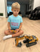 RC Excavator Toy 1:20 Scale for Kids Ages 3+ - Easy to Use, Dual Batteries, Lights & Sounds - Monsta Online