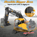 Premium 1:16 Full Function 3 - in - 1 Volvo RC Excavator – 17 - Channel Remote Control Toy with Metal Shovel, Drill & Grab for Kids - Monsta Online