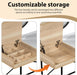 Modern Vanity Desk with LED Mirror and Charging Station for Bedroom Storage - Monsta Online