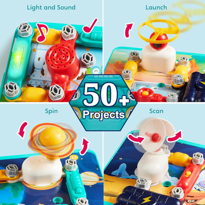 Monsta Space Circuit Kit: 50+ Engaging Space Circuit Projects - Premium STEM Electronics Kit for Ages 5+ - Monsta Online