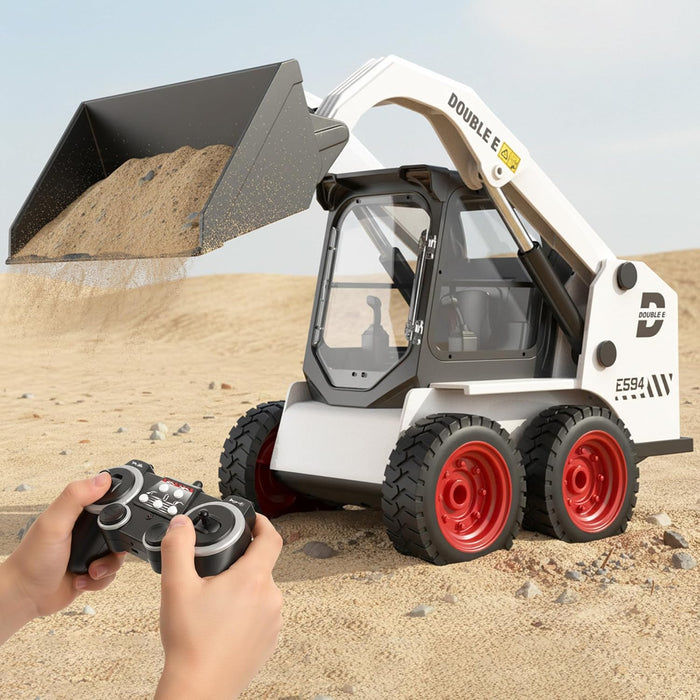 RC Skid Steer Loader Toy 1:14 Scale - Remote Control Front Loader with Lights & Sounds (Gift for Kids) - Monsta Online