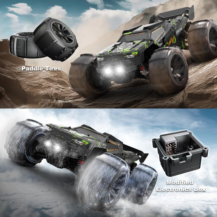 1:14 Brushless RC Truggy for Adults 50+ MPH - 4x4 Off - Road With Dual Batteries - Monsta Online