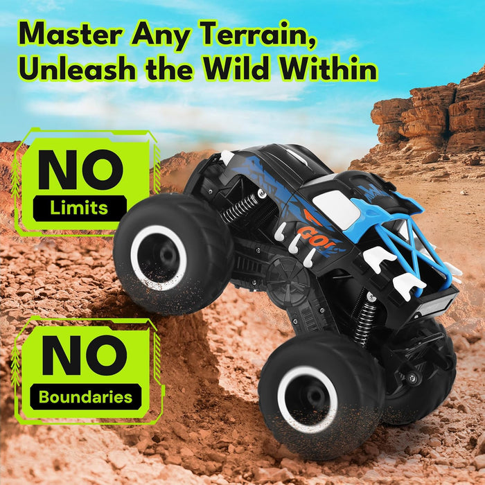 1:16 Scale Amphibious Remote Control Big Wheel Monster Truck Toys 4WD All Terrain Off - Road Pickup Toy Kids - Monsta Online