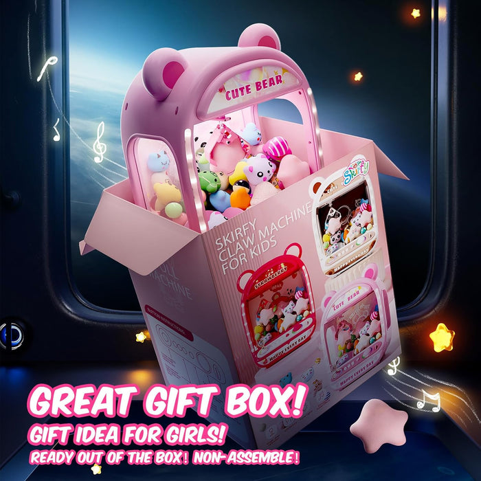 Mini Arcade Claw Machine Game With LED, Fidget Toys and Sweet Rewards - Monsta Online