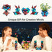 Monsta Magnet Pyramid Stones Set: 14pc Magnetic STEM Puzzle & Fidget Toy with 243 Rare Earth Magnets - Monsta Online