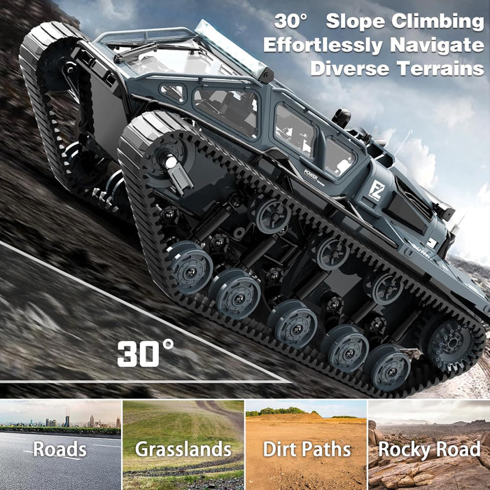 Ripsaw 1:16 Scale RC High Speed Tank Crawler with 2.4Ghz Remote Control Off - Road RC Tracked Military Vehicle with Dual Batteries for Kids and Adults - Monsta Online